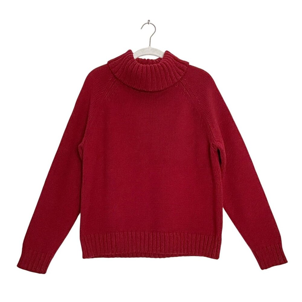 Eddie Bauer Women's Chunky Long Sleeve Turtleneck Sweater - Sz L